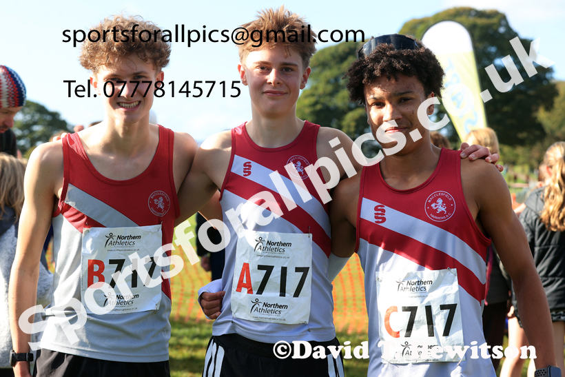 Mens Under-18s 2026 Northern Cross Country Relays, Graves Park, Sheffield. Photo: David T. Hewitson/Sports for All Pics